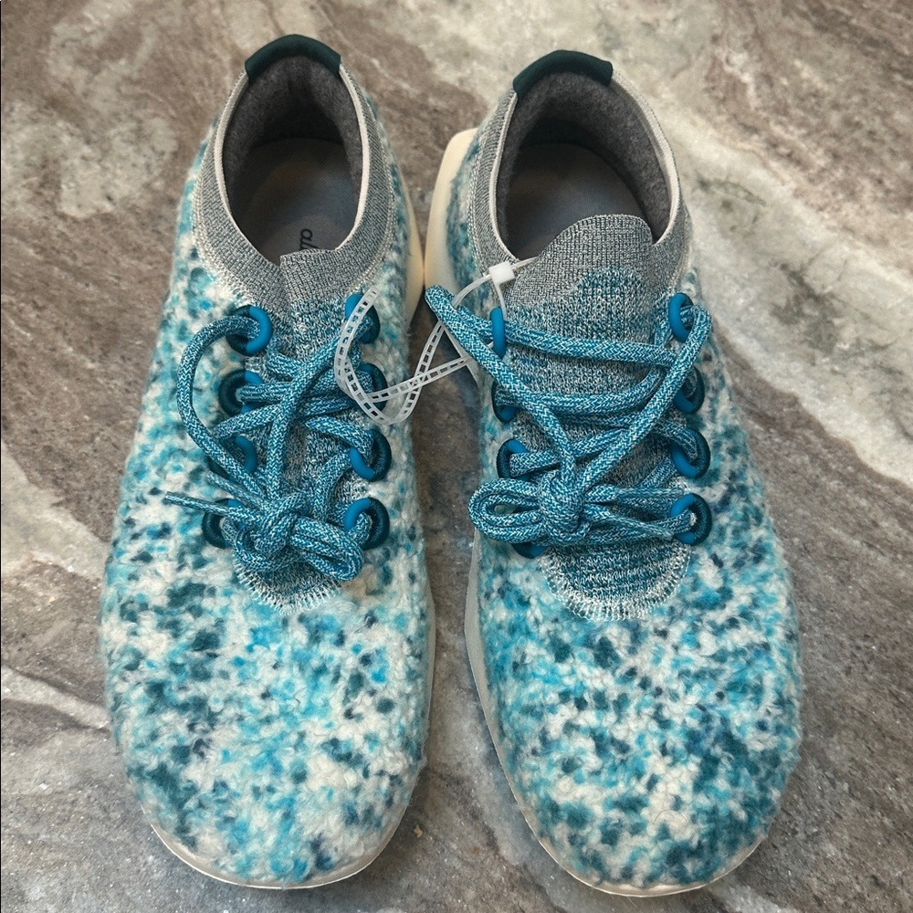 NEW Allbirds Merino Wool Dasher 2 Fluff Thrive Teal Runner Sneaker Sz 11 - Picture 7 of 12